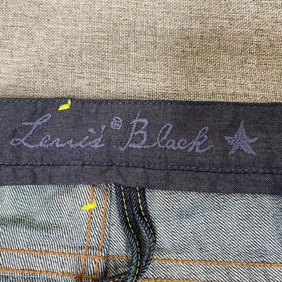 Vintage Levi's Black Star Bootcut Denim Jeans Men's 32 x 28 Blue Japan VTG - Picture 5 of 15